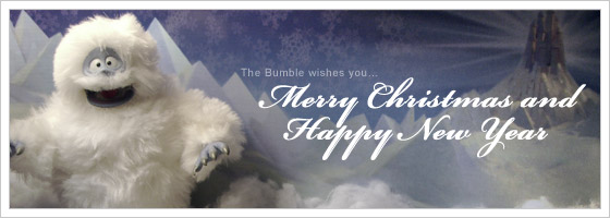 The Bumble wishes you Merry Christmas and Happy New Year