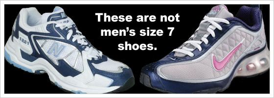 No size 7 shoes to be found!